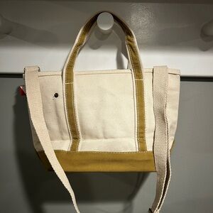 SHORE BAGS Canvas Tote Bag with Mustard Accents